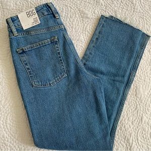 High Rise Slim Straight Jeans